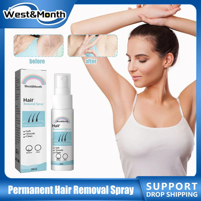 20ml Hair Removal Spray - Depilatory Solution for Body, Underarms, and Intimate Areas