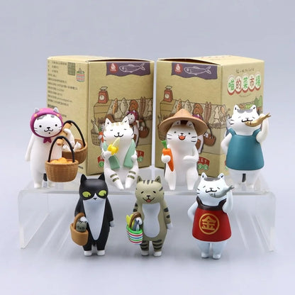 Ms Cat Blind Box Figure - Cute Kitten Mini Doll Collectible Decoration & Gift