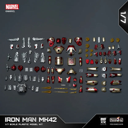 1:7 Original FondJoy Iron Man Action Figures – MK42, MK43, MK5, MK6, MK7 DIY Model, Tony Stark Legend Collection Toy for Kids Gift