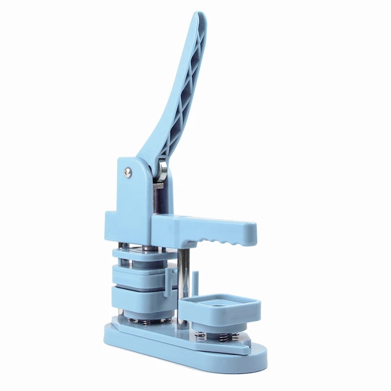 50x50mm Square Badge Press Machine - Rotating Manual for Refrigerator Magnets, Business Gifts, Home & Office Use