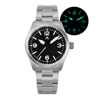 Militado ML08 Vintage Quartz Watch – VH31 Movement, Sapphire Crystal, 10Bar Waterproof, BGW9 Luminous Stainless Steel Men’s Watch