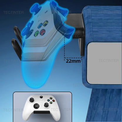 Wall Mount Stand for Switch Pro, PS5, PS4 & Xbox One Controllers — Headphone & Headset Holder Gaming Accessories