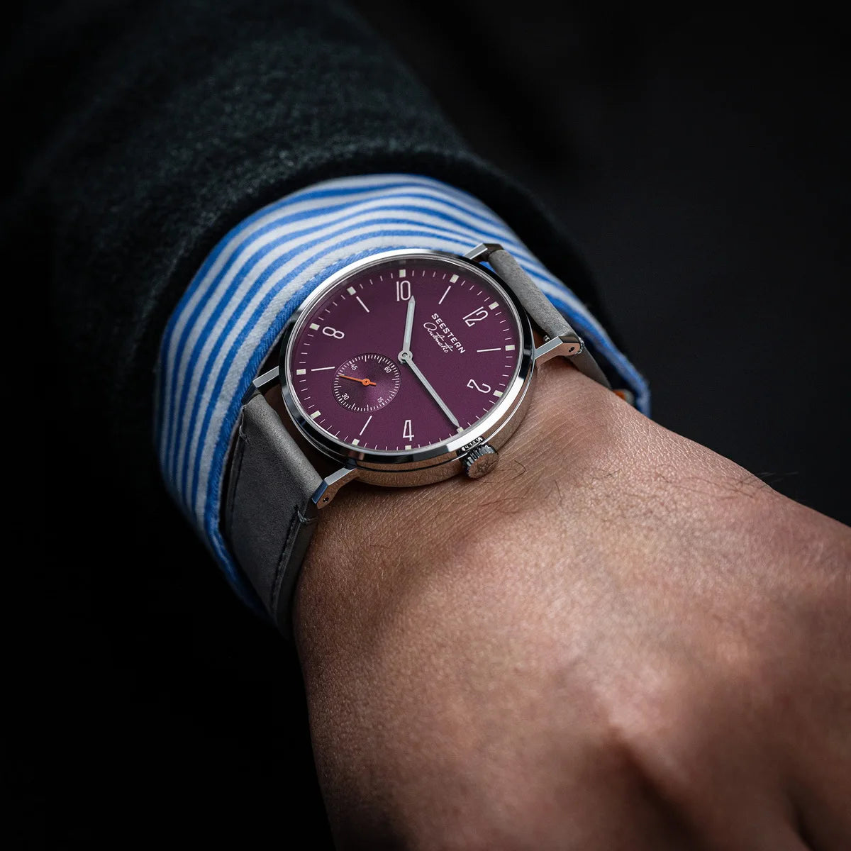 SEESTERN 2024 Men’s Automatic Watch — Ultra-Thin Luxury Business Wristwatch with ST1701 Movement, Fashion Casual Timepiece