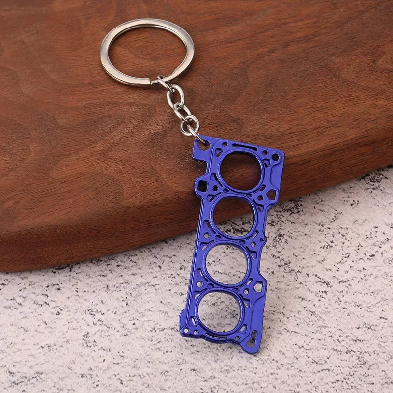 Creative Gear Head Keychain – Speed Gearbox & Turbo Hub Brake Disc Pendant for Car Keys, Shock Absorber Keyring