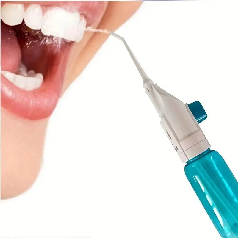 Portable High-Pressure Oral Irrigator – Manual Water Floss Toothpick for Deep Teeth Cleaning