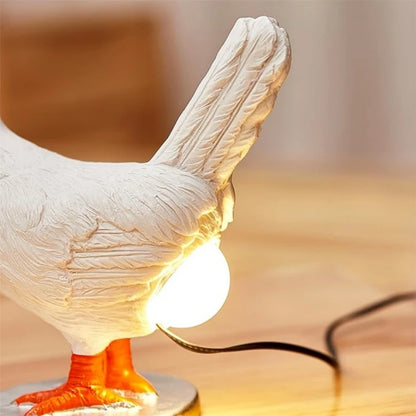 Funny Chicken Night Light - Simulated Animal Lamp for Easter Party & Home Decor