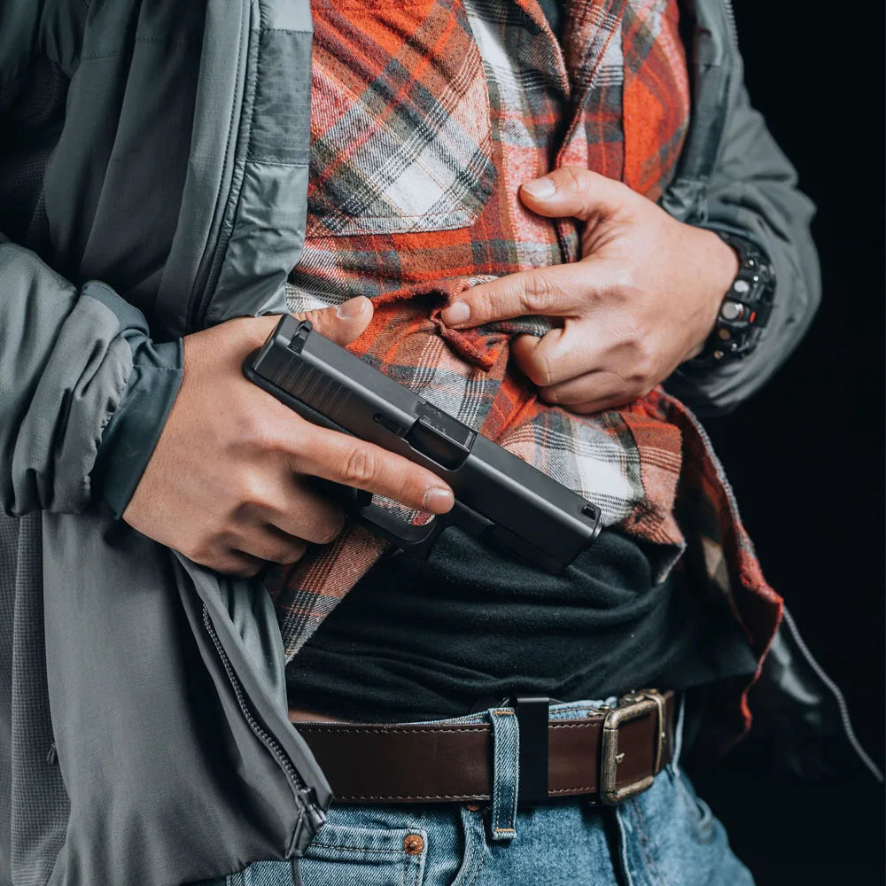 Ambidextrous IWB Gun Holster - Universal 9mm Concealed Inside Waistband Carry for Glock 17 19 26 Tactical Pistols