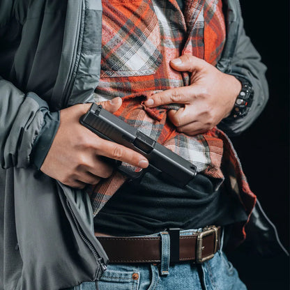 Ambidextrous IWB Gun Holster - Universal 9mm Concealed Inside Waistband Carry for Glock 17 19 26 Tactical Pistols