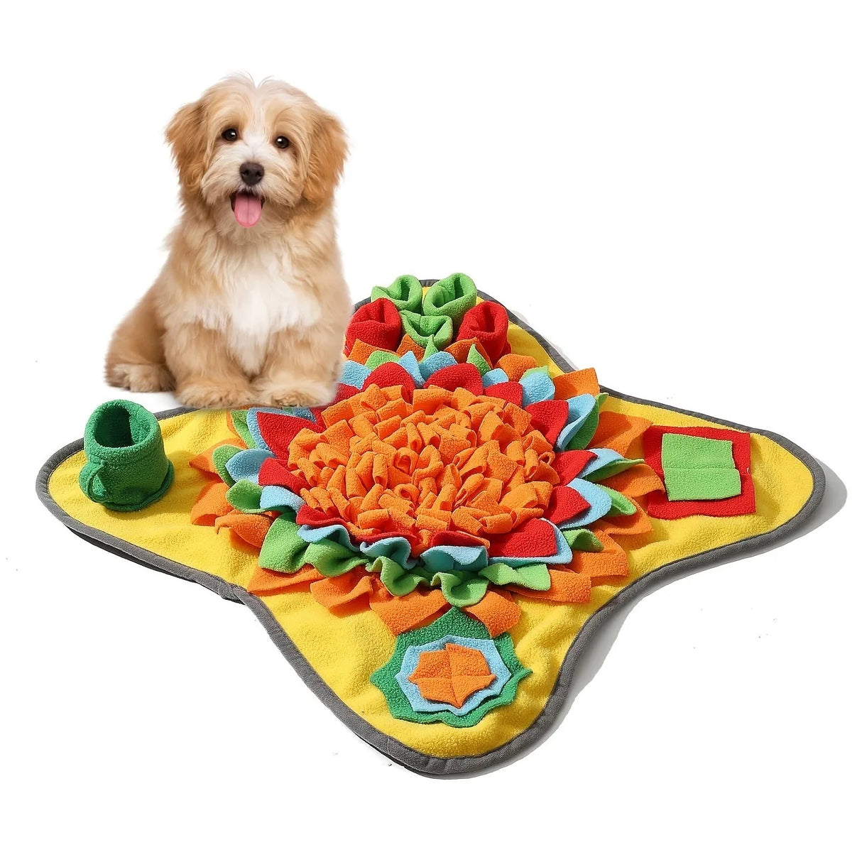 Dog Snuffle Mat – Interactive Feeding Puzzle for Natural Foraging, Mental Stimulation, and Boredom Relief