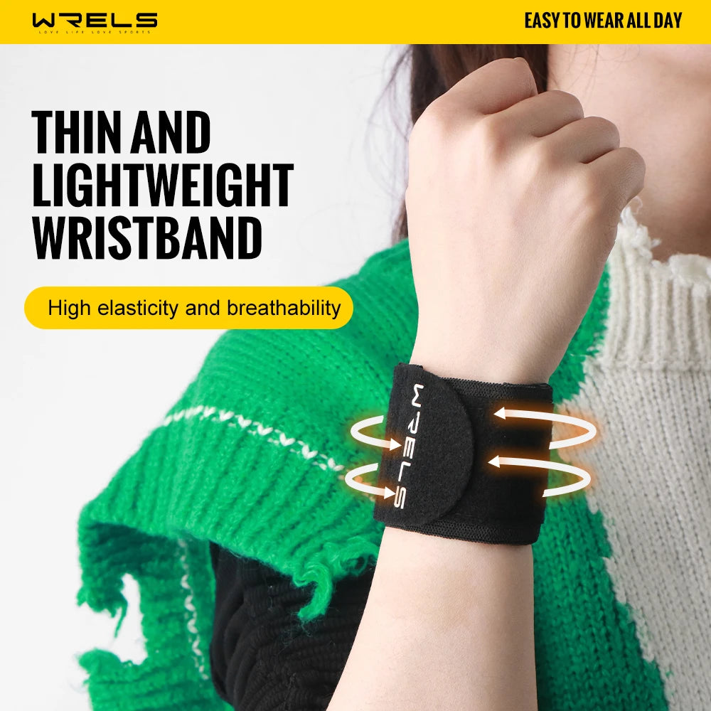 WRELS Adjustable Sports Wristband — Elastic Compression Wrist Wraps for Basketball, Weight Training, and Support