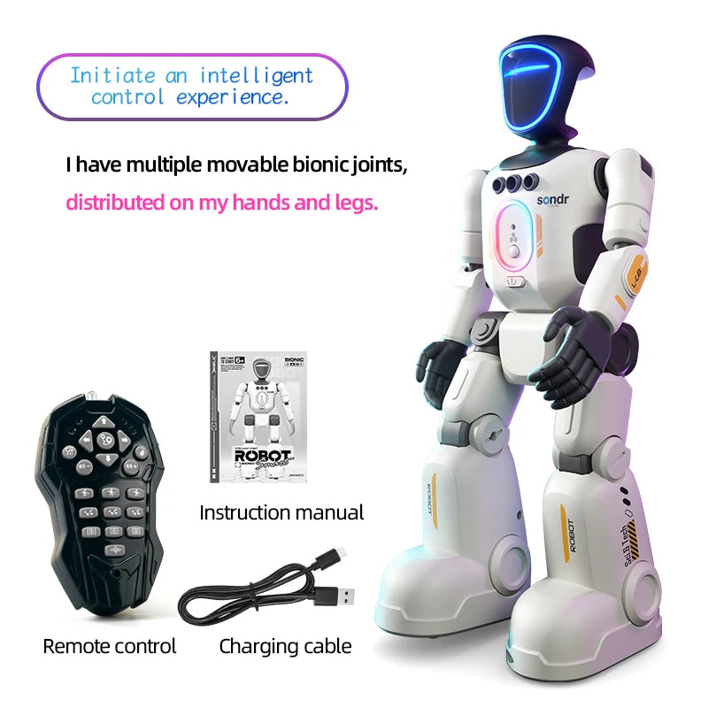 Smart RC Humanoid Robot - Gesture Sensing, Programmable Remote Control Toy
