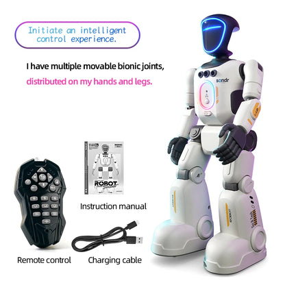 Smart RC Humanoid Robot - Gesture Sensing, Programmable Remote Control Toy