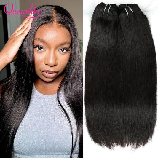 15A Double Drawn Vietnamese Raw Straight Human Hair Bundles – 20-26 Inch Top Quality Hair Extensions