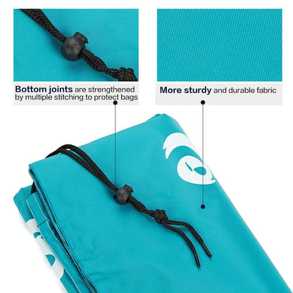Smile-Shaped Nylon Laundry Bag - Machine Washable Travel Storage Pouch for Dirty Clothes, Wash Me Organizer Drawstring Bag
