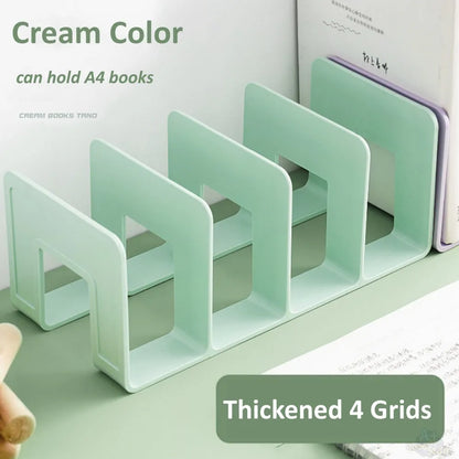 Multi-Function Bookshelf & Bookend Organizer – Desk Stand for Books, Magazines, CDs, Files, School & Office Supplies