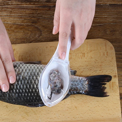 Efficient Fish Scale Remover - 1PC Fish Skin Brush for Easy Scale Scraping and Cleaning, a Must-Have Kitchen Tool