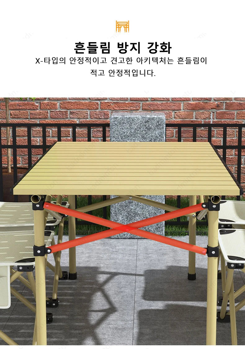 Camping Folding Table & Chair Set – Lightweight, Stable, Easy to Install Outdoor Table for Camping