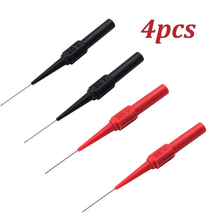 10Pcs 30V Multimeter Test Lead Kit - Automotive Diagnostic Probe Extension with 0.7MM Piercing Needle Tips