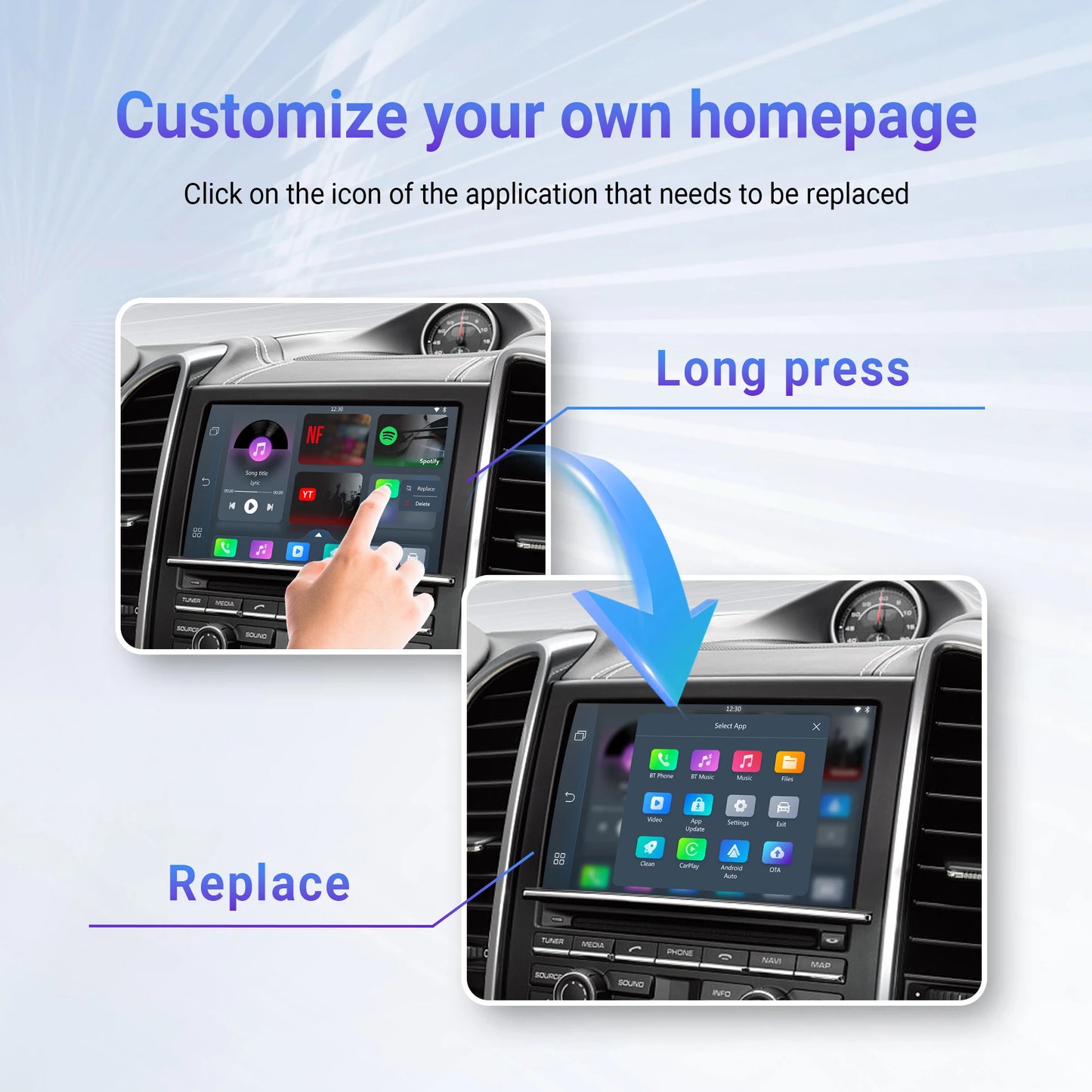 OTTOCAST Play2Video Pro Wireless CarPlay & Android Auto Adapter – YouTube, Netflix, IPTV for Kia & Toyota