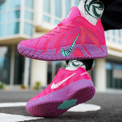 High-Top Basketball Shoes - Anti-Slip Shock Absorbing Breathable Sports Sneakers