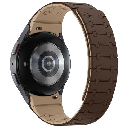 Samsung Galaxy Watch Magnetic Silicone Strap - No-Gap Sport Replacement Band for Watch 7/FE/6 Classic/6/5 Pro/5/4 40mm–47mm