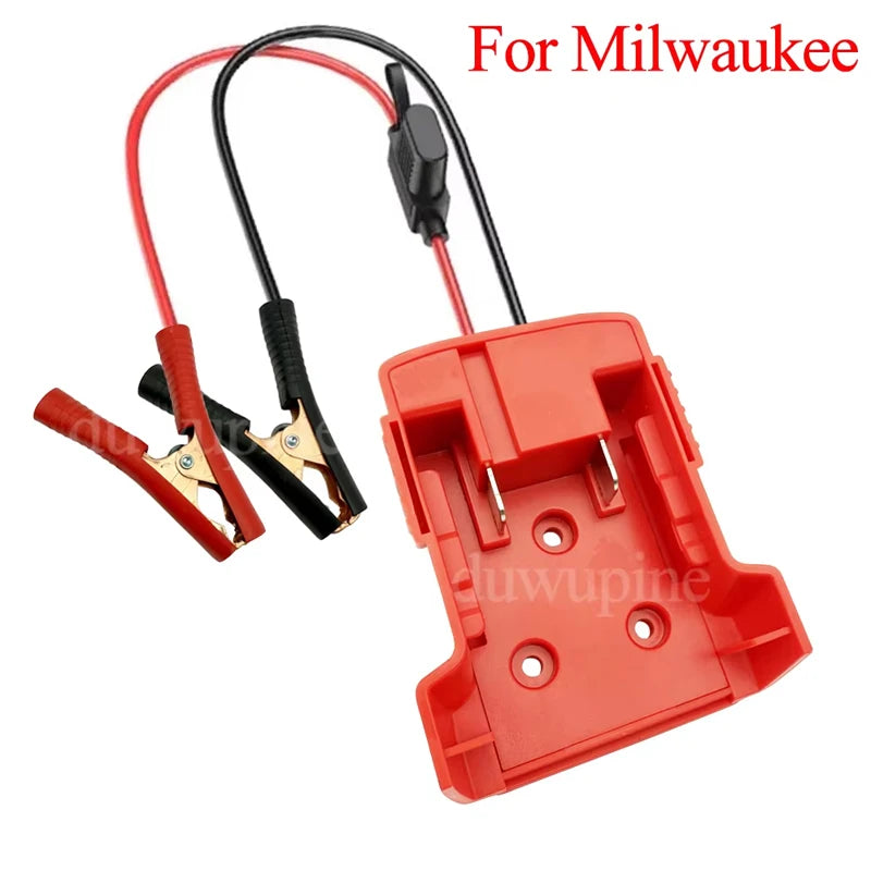 Car Emergency Power Starter Adapter - 18V Lithium Battery Jump Starter Connector for Bosch Makita Milwaukee Dewalt