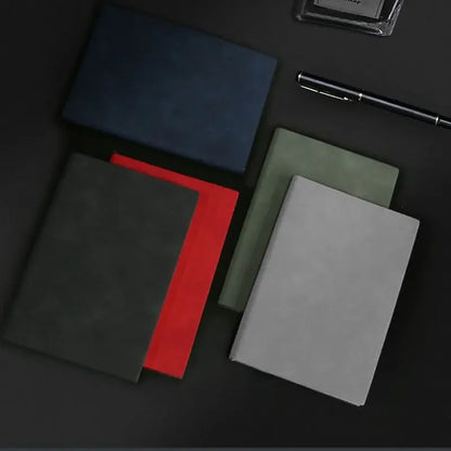 A5 A6 Sheepin Leather Notebook – Office Journal, Diary, Notepad with 160/240 Pages, Lined Stationery for Students