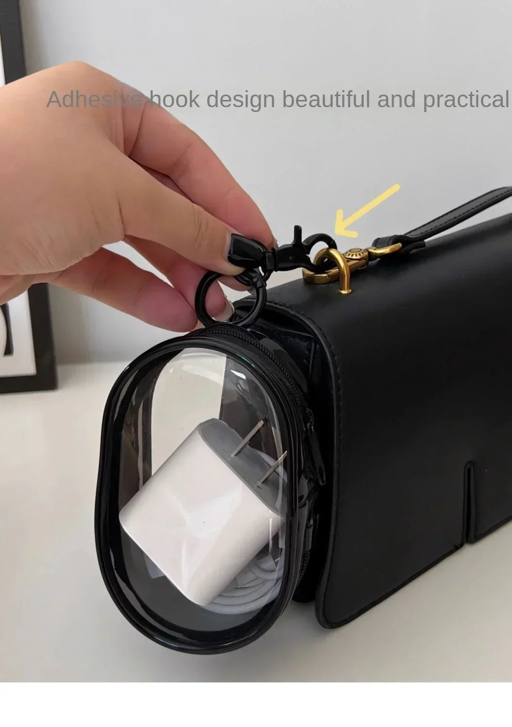 Portable Mini Zipper Storage Bag — Keychain Organizer for Earphones, Chargers, and Small Accessories, Gift Case