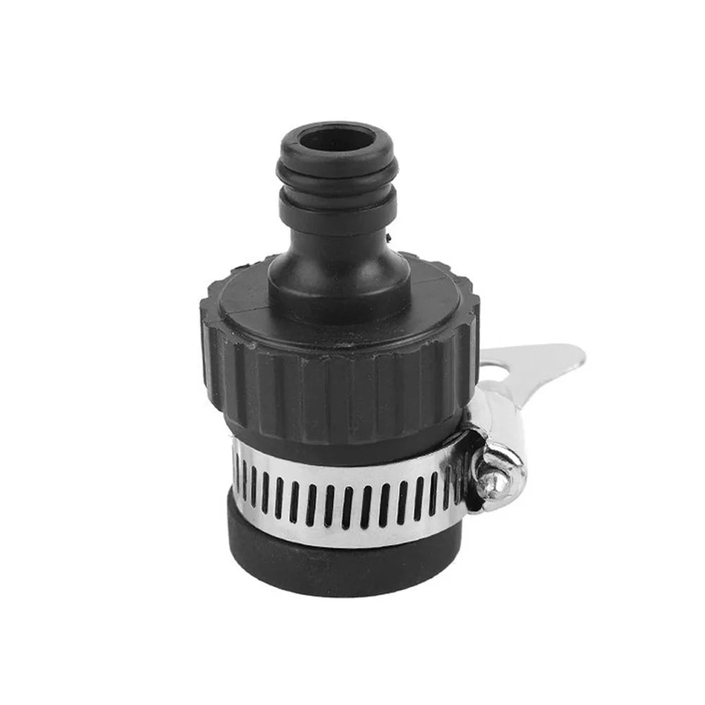 2PC Universal Water Faucet Adapter Set - Durable Plastic Hose Fittings with Quick Connect for Car Washing & Garden Irrigation