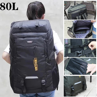 80L/50L Outdoor Hiking Backpack for Men & Women – Travel, Camping, Climbing, School Rucksack Bag
