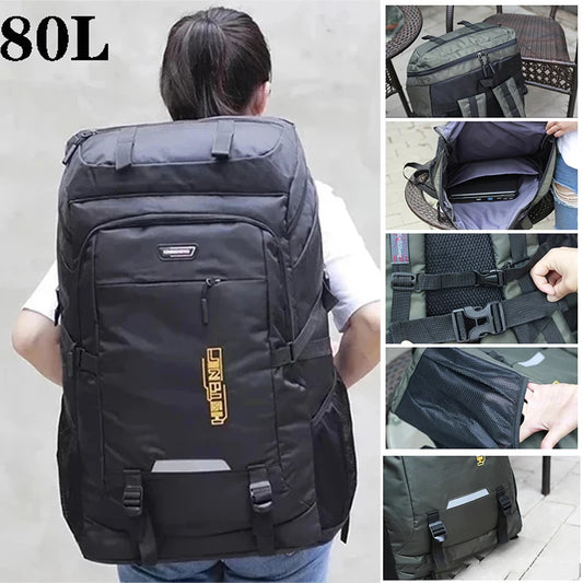 80L/50L Outdoor Hiking Backpack for Men & Women – Travel, Camping, Climbing, School Rucksack Bag