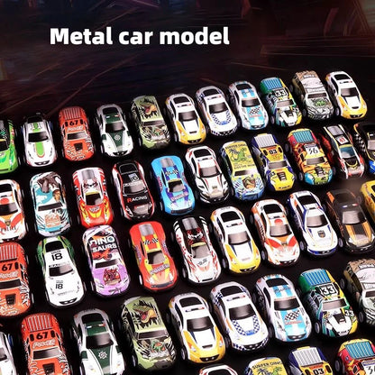48-Piece Alloy Toy Car Set — Classic & Racing Tin Cars Kids Gift Box, Christmas Present