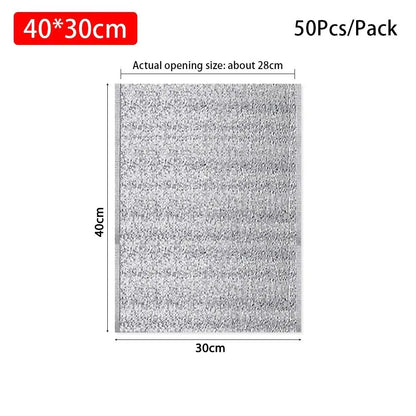 Aluminum Foil Insulated Cooler Bag – Folding Thermal Food & Drink Carrier for Picnic, Delivery & Portable Storage