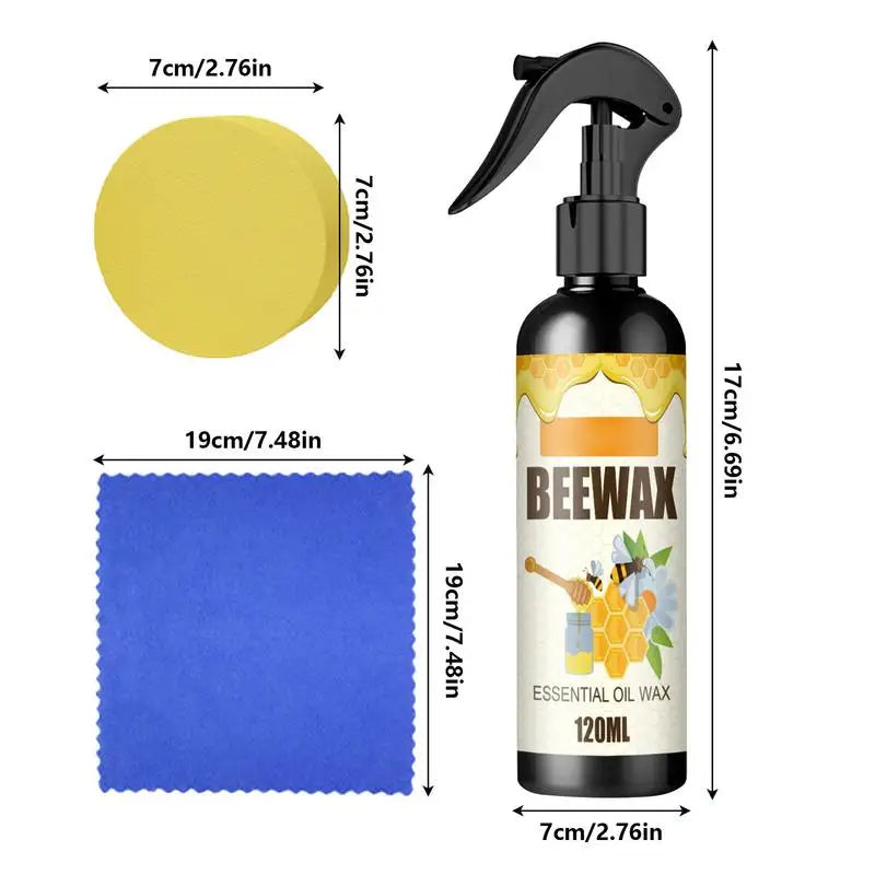 120ml Beeswax Furniture Polish Spray – All-Purpose Wood Cleaner & Protector for Cabinets