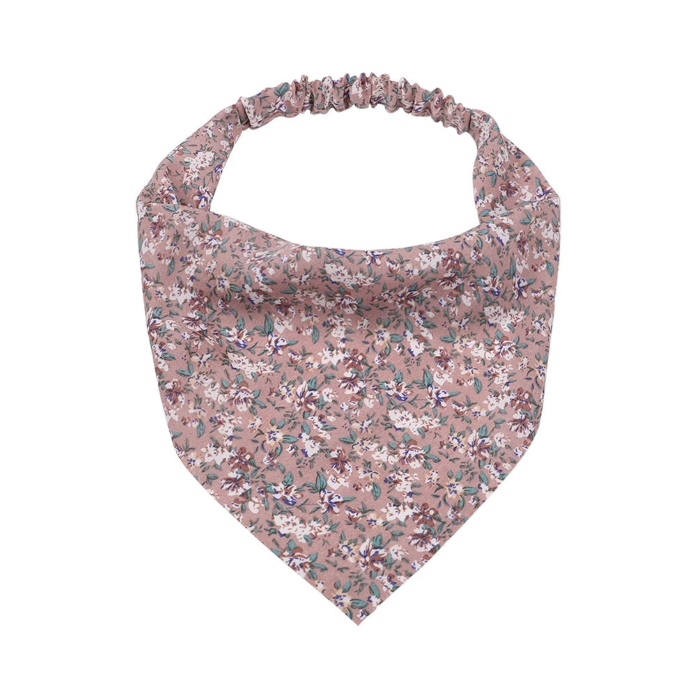 Vintage Boho Suede Headbands for Women – Soft Solid Print Cross Knot Elastic Hairbands & Bandanas for Girls