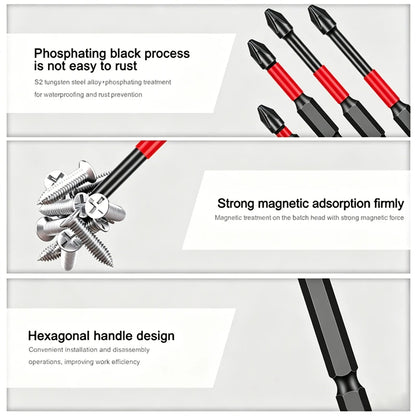 20PCS PH2 Magnetic Screwdriver Bit Set – 25mm Alloy Steel Anti-Slip Impact Phillips Drill Bits for Electric Screwdrivers & Outdoor Use