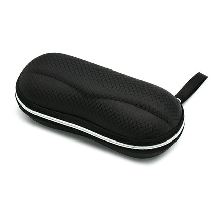 Portable Sunglasses & Eyewear Storage Case - Anti-Stress Black Eye Bag for Men's & Women's Glasses, Myopia and Flat Mirror Protection