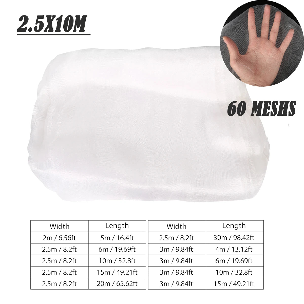 Garden Insect Protection Net – Greenhouse Protective Cover for Flowers, Vegetables, and Fruit Plants