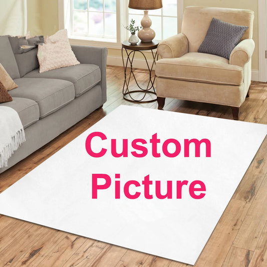 Custom Printed Area Rug - Personalized Rectangle Carpet Yoga Mat Living Room Decor Floor Mat Doormat
