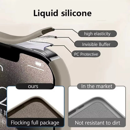 Original Liquid Soft Silicone MagSafe Case — Magnetic Wireless Charging Cover for iPhone 11–16 Pro/Max/Plus