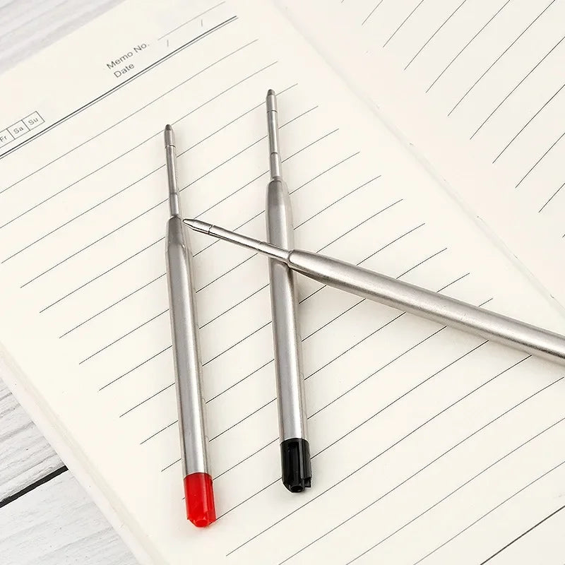 Ballpoint Pen Refills for Parker Pens | Medium Point | Blue, Red, Black Ink Rods | Writing Office Stationery - Available in 5/10/20pcs