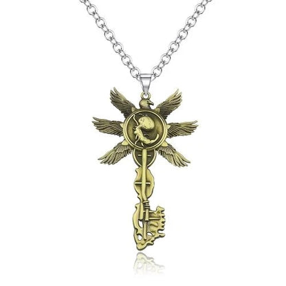 Six-Winged Unborn Metal Keychain - Game Village Inspired Alloy Pendant Keyring & Collectible Gift