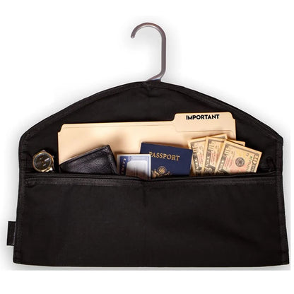 Hanger Diversion Safe – Hidden Pocket for Valuables, Conceals Under Clothes for Home & Travel