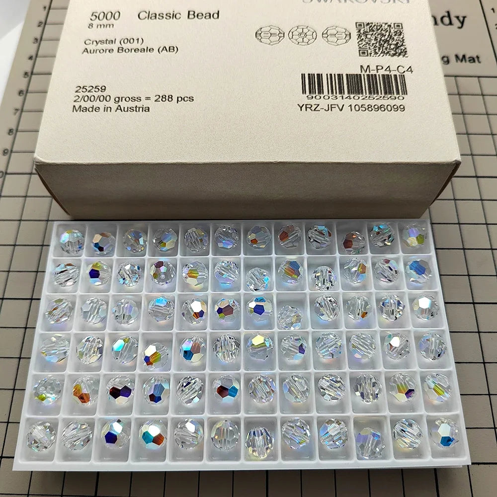 Genuine Austrian Crystal Round Beads - Timeless Rhinestone Spacer Beads for DIY Jewelry Making