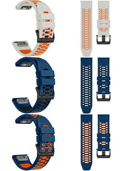 Outdoor Sports Silicone Watch Band 22mm/26mm for Garmin Fenix 5 6 7 8 Series, Tactix, Mk2, Enduro – QuickFit Replacement Strap
