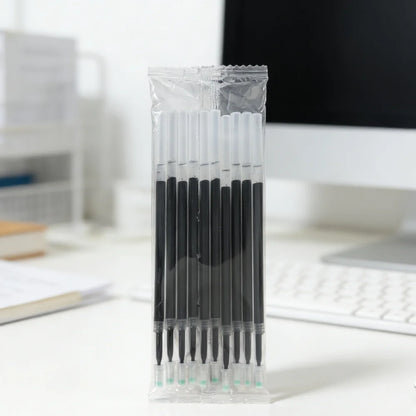 4-Piece Kawaii Apple Cat Gel Pen Set – 0.5mm Black Ink Cute Soft-Grip Pens for School and Office