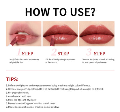 Velvet Matte Lip Gloss – 8 Colors Long-Lasting, Non-Drying, Moisturizing Plumping Lipstick for All Skin Tones