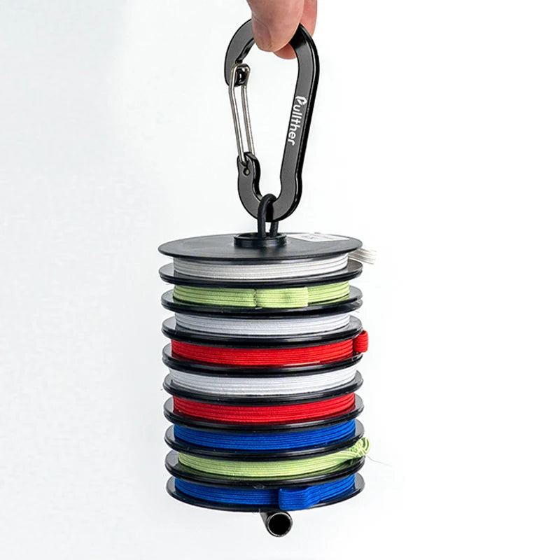 Pullther Fly Fishing Tippet Line Holder – Durable Aluminum Spool Storage for Leader & Tippet Spools