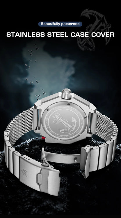 FeelNever Luxury Automatic Watch for Men – Fashion Business & Military Mechanical Waterproof Wristwatch