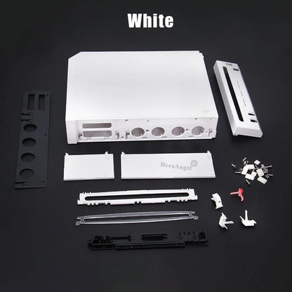 11 Colors Replacement Full Case Cover for Wii Game Console – Black, White, Blue, Transparent Housing Shell with Buttons & Retail Packing